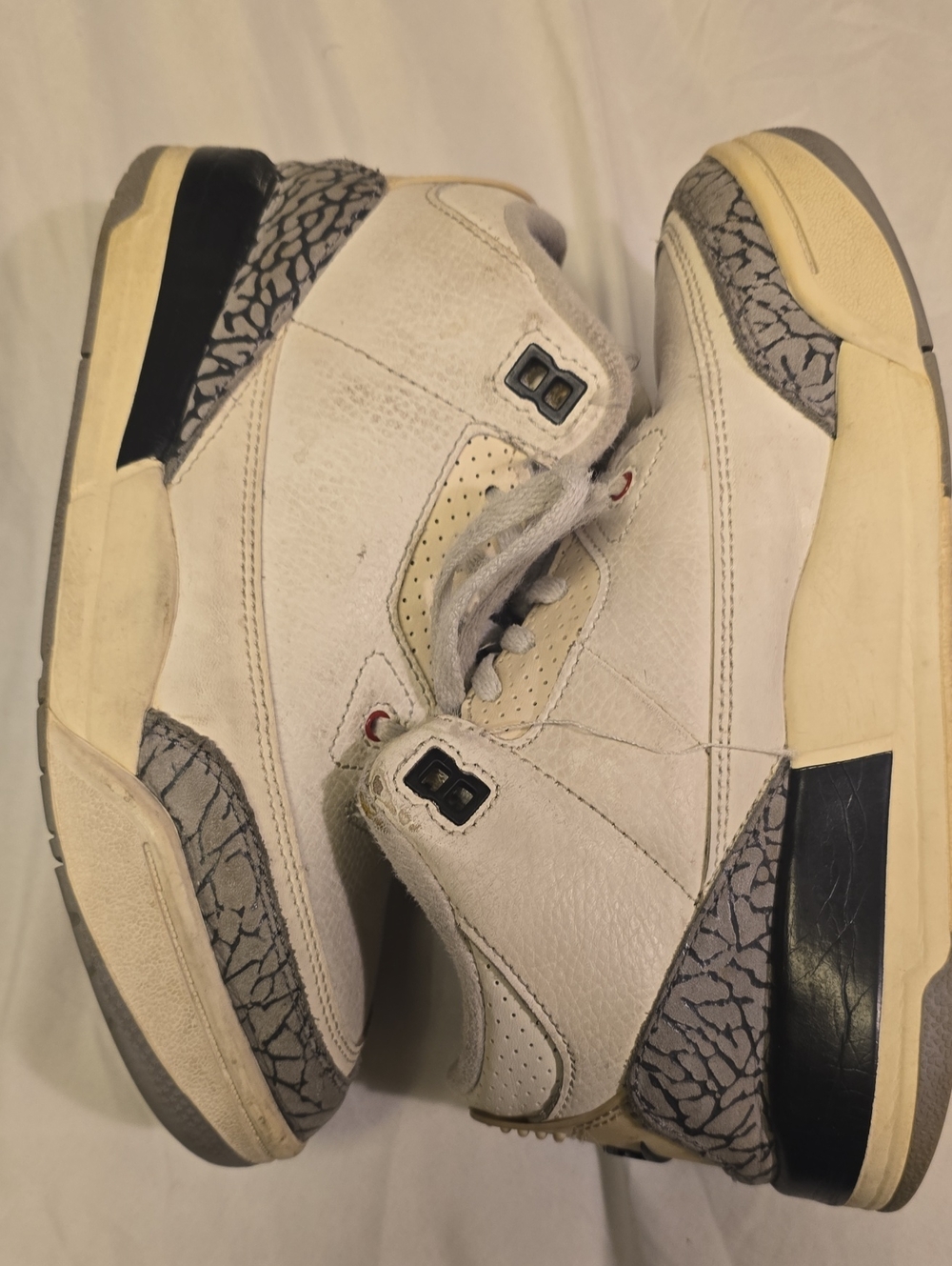 Nike Air Jordan 3 Retro Reimagined White Cement Shoes DM0966-100 Kids 3Y